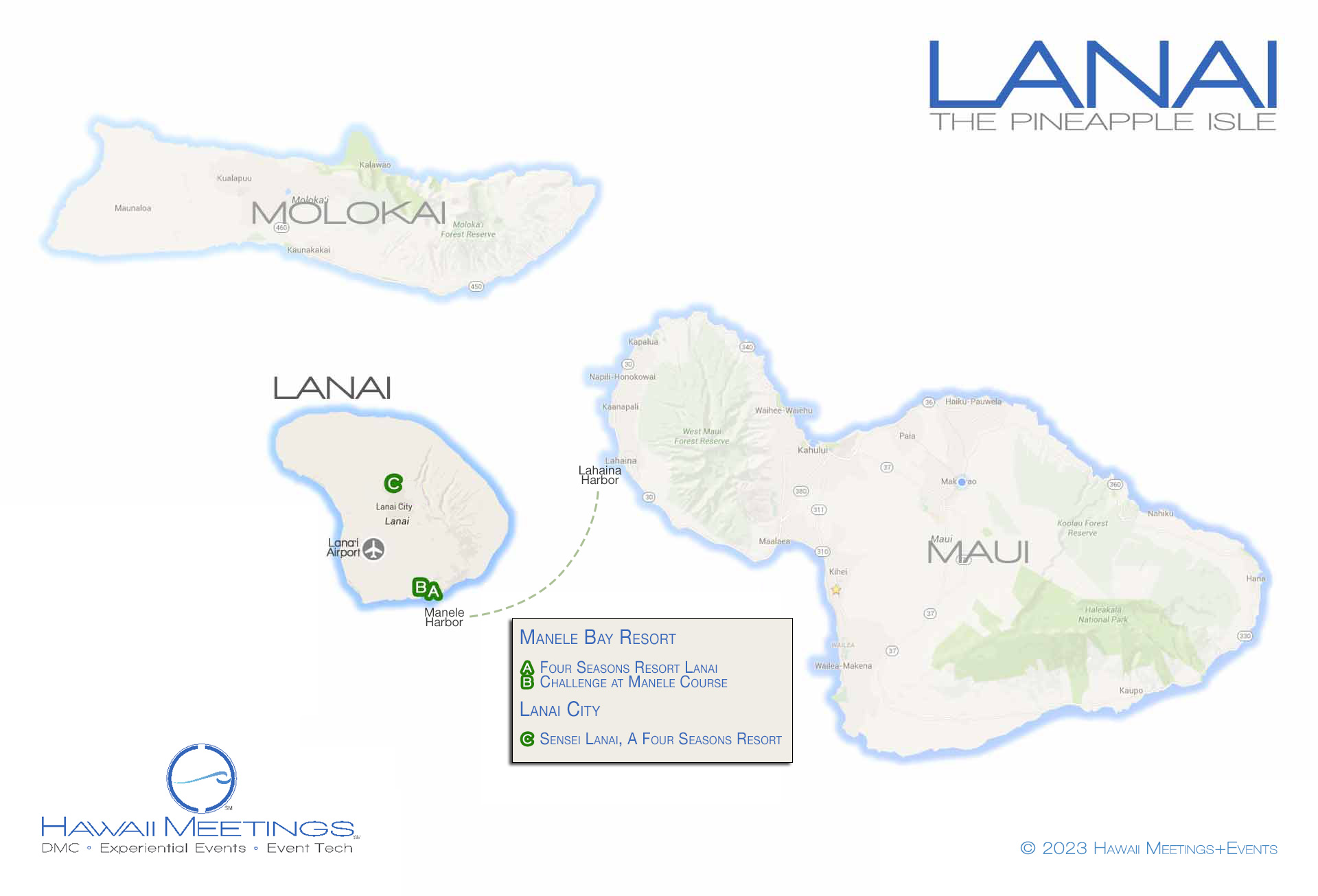 The luxurious meeting and incentive island of Lanai.